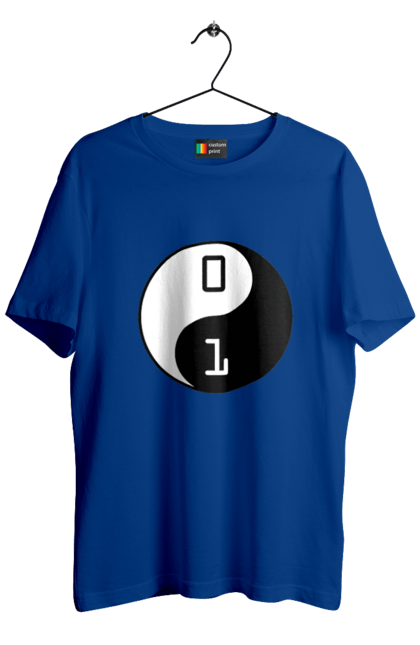 Футболка чоловіча з принтом "Інь Янь". Angular, c, css, html, it, javascript, jquery, php, python, react, svelt, vue, айтишник, айті, гумор, код, кодувати, прогер, програміст, програмісти, ти ж, ти ж програміст, тиж програміст. 2070702