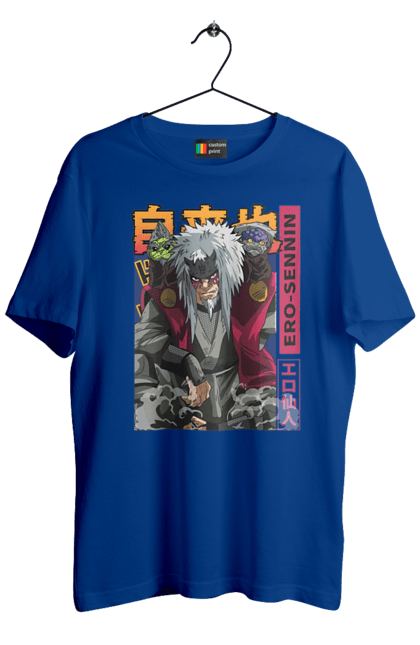 Men's t-shirt with prints Naruto Jiraiya. Anime, hokage, jiraiya, manga, naruto, shinobi, shonen. 2070702