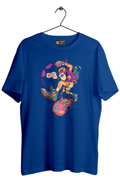 Футболка чоловіча з принтом "Дід на хвилі". Будь молодим, вогонь, ганяй, грай, дід та скейт, драйв, крутий дід, молодість у душі, спорт, старість. 2070702