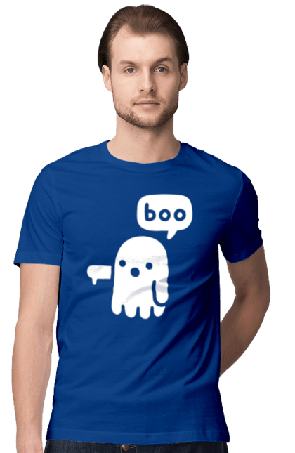 Футболка чоловіча з принтом "BOO (мова програмування)". Айті, мова програмування, програма, програміст, технічне завдання, ти ж програміст, транслятор boo, тривимірні програми, фрілансер. 2070702