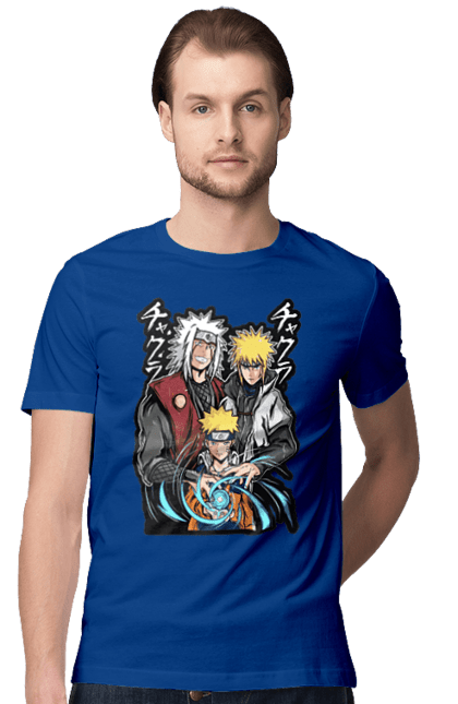 Men's t-shirt with prints Naruto. Anime, character, manga, naruto, ninja, tv series. 2070702