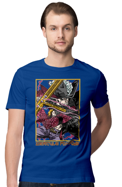 Men's t-shirt with prints One Piece Dracule Mihawk. Anime, dracule mihawk, manga, mihawk, one piece, straw hat pirates. 2070702