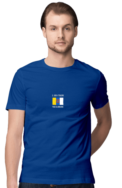 Men`s t-shirt with prints Flag of Odesa region. City, flag, odesa, region, ukraine. 2070702
