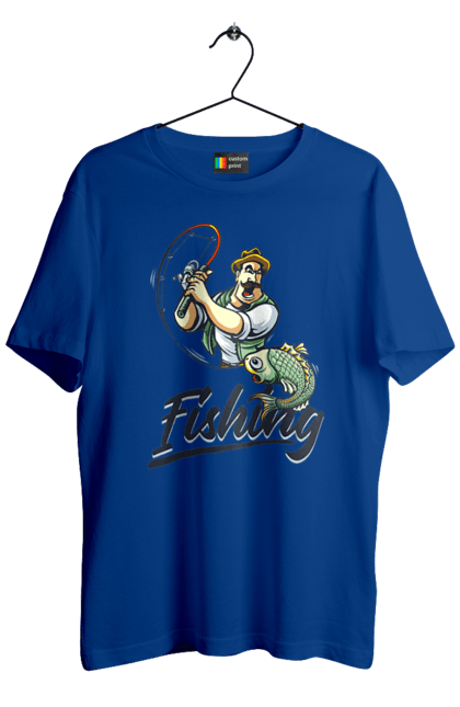 Футболка чоловіча з принтом "Рибалка, літо". Відпочинок, літо, рибалка. 2070702