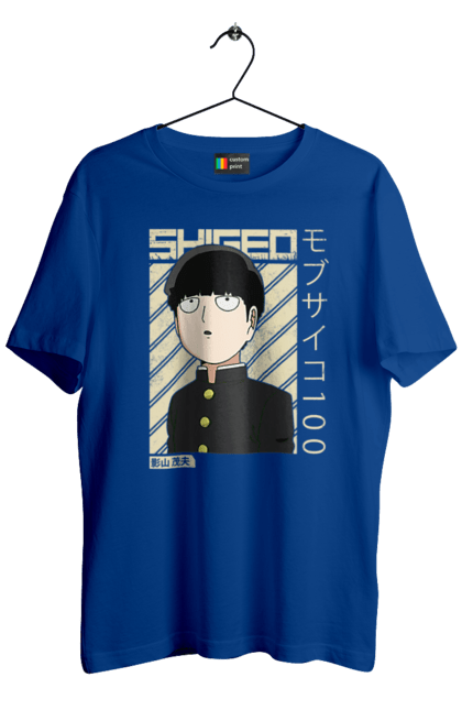 Men's t-shirt with prints Mob Psycho 100. Anime, manga, mob, mob psycho 100, shigeo kageyama. 2070702