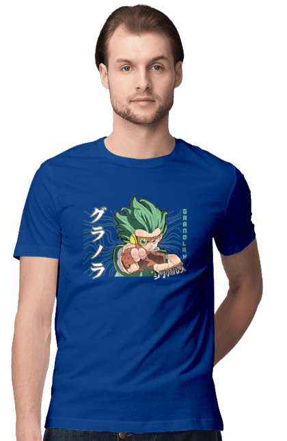 Футболка мужская с принтом Жемчуг дракона Гранола. Anime, dragon ball, goku, granolah, manga, vegeta, аниме, гранола, жемчуг дракона, манга. 2070702