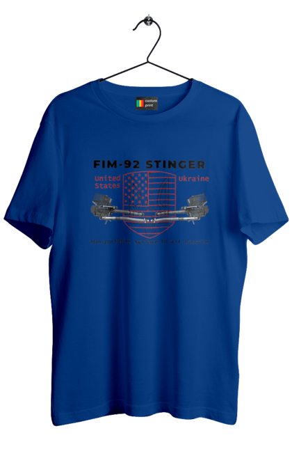 Футболка чоловіча з принтом "Stinger". F16, nasams, stinger, zuzana, гаубиця, два герби, залужний, сюзанна. 2070702