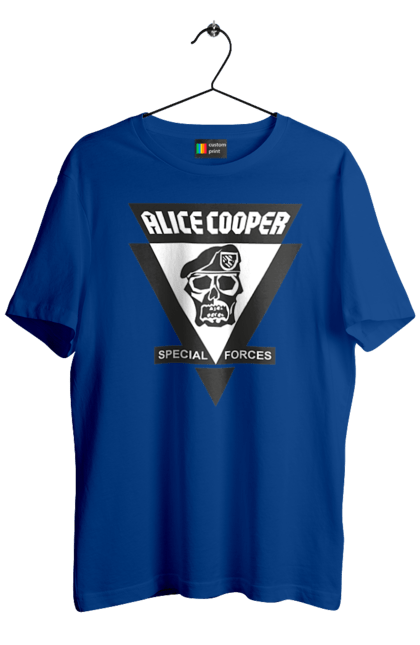 Men's t-shirt with prints Alice Cooper. Actor, alice cooper, hard rock, heavy metal, musician, rock, rock musician. 2070702