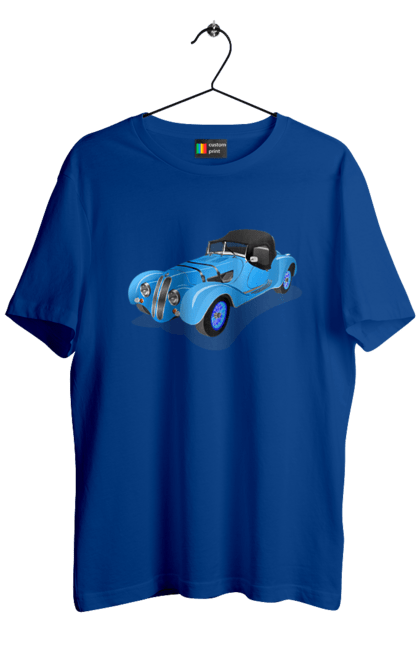 Футболка чоловіча з принтом "Автомобіль". Авто, автомобиль, класика, старовинна машина, старовинний. 2070702