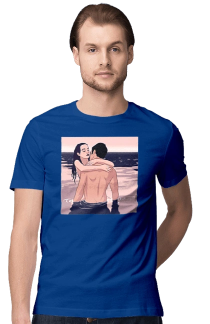 Couple Hugging In The River