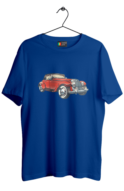 Футболка мужская с принтом Автомобиль Раритет. Автомобиль, машина, ретро. 2070702