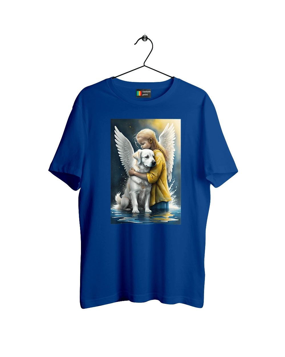 Girl and dog angel [memorial to dead animals]
