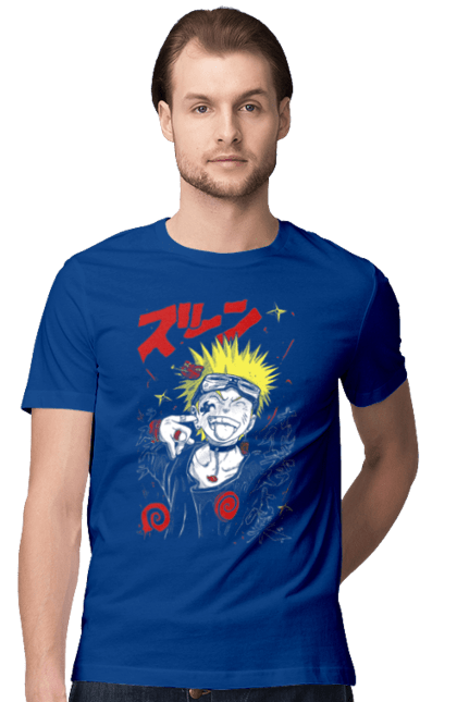 Men's t-shirt with prints Naruto. Anime, character, manga, naruto, ninja, tv series. 2070702