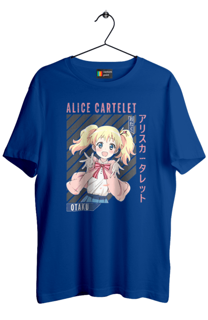 Men's t-shirt with prints Kiniro Mosaic Alice Cartelet. Alice, alice cartelet, anime, gold mosaic, kiniro mosaic, kinmoza, manga. 2070702