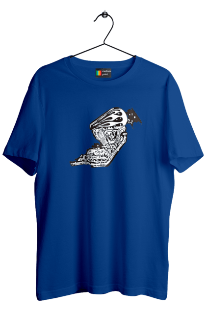 Футболка чоловіча з принтом "Двигун мотоцикла". Байк, бензобак, двигун мотоцикла, харлей девідсон, циліндри, чопер. 2070702