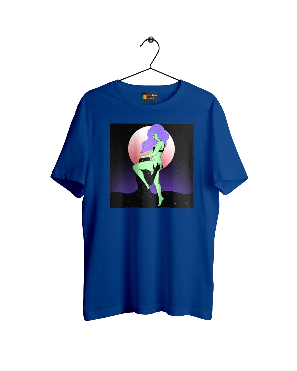 Зеленая Девушка И Луна