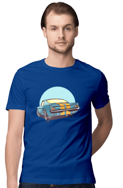 Футболка чоловіча з принтом "Авто". Авто, герой, гроші, монстр, музика, новий, персонаж, робот, супер герой. 2070702