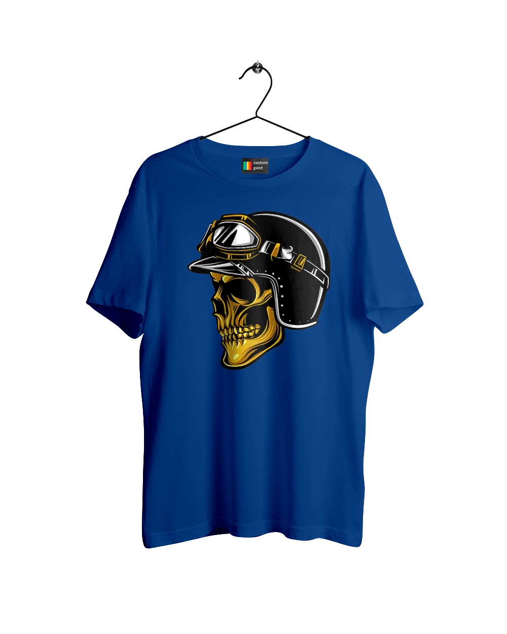 Череп в мотошлеме