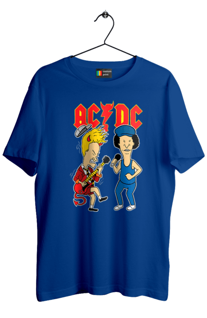 Men's t-shirt with prints AC/DC. Ac dc, acd, blues rock, group, hard rock, music, rock n roll. 2070702