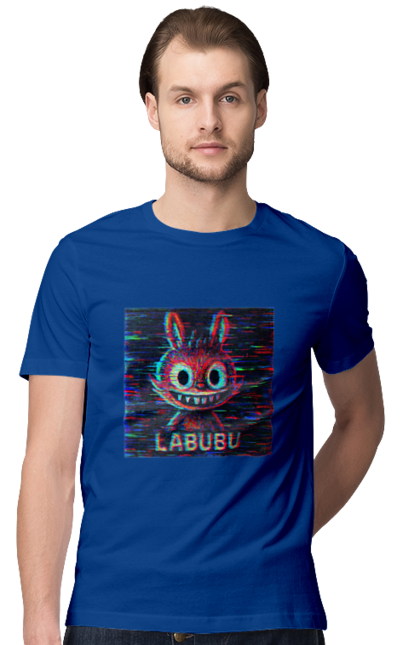 Футболка чоловіча з принтом "Лабубу". Crt, rgb, глітч, кіберпанк, лабубу, пікселі, ретро, спотворення, цифрове мистецтво, шум. 2070702