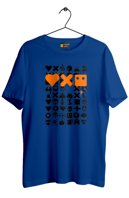 Men`s t-shirt with prints Robotization. Code, life of robots, love cars, love robots, machine code, robot, robotic love, work and love, work in life. 2070702