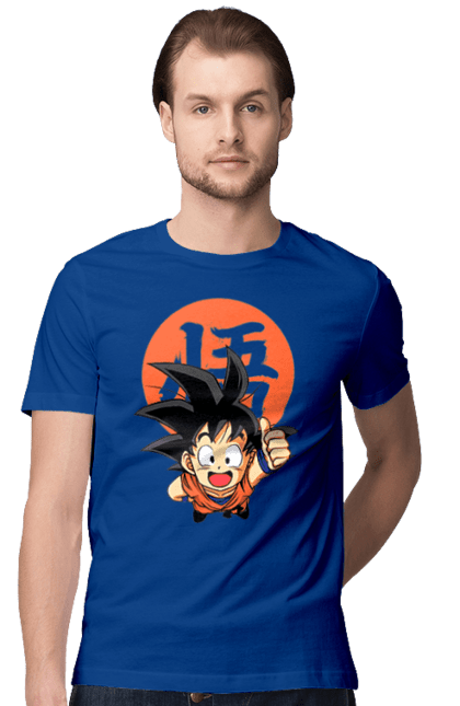 Men's t-shirt with prints Dragon Ball Son Goku. Anime, dragon ball, goku, manga, son goku, tv series. 2070702