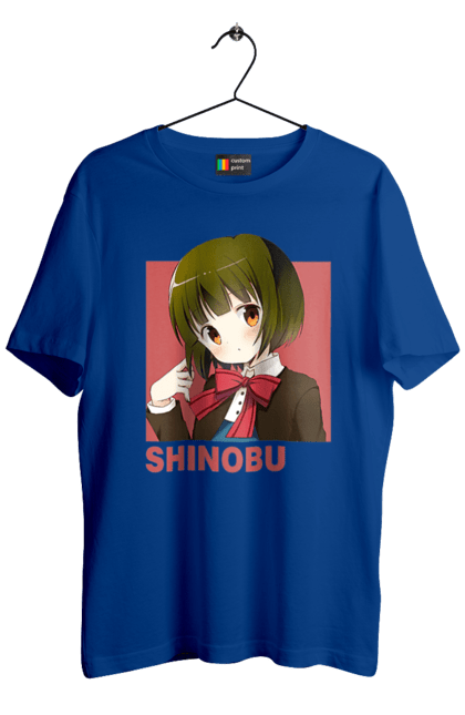 Men's t-shirt with prints Kiniro Mosaic Shinobu Omiya. Anime, gold mosaic, kiniro mosaic, kinmoza, manga, shinobu, shinobu omiya. 2070702