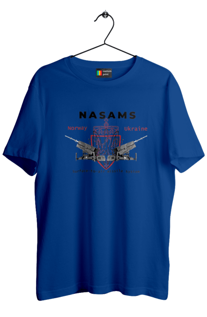 Футболка мужская с принтом NASAMS. Nasams, zuzana, гаубица, два герба, залужный, сюзанно. 2070702