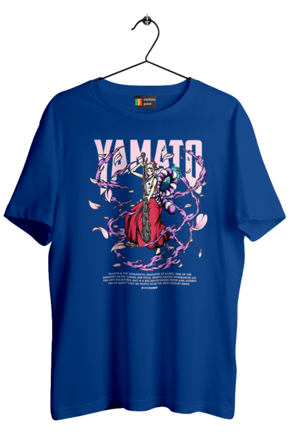 Men's t-shirt with prints One Piece Yamato. Anime, manga, one piece, pirates, straw hat pirates, yamato. 2070702