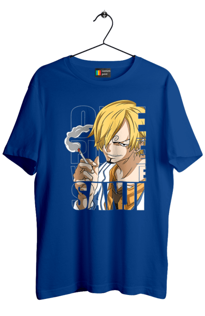 Men's t-shirt with prints One Piece Vinsmoke Sanji. Anime, black leg, manga, one piece, sanji, straw hat pirates, vinsmoke sanji. 2070702