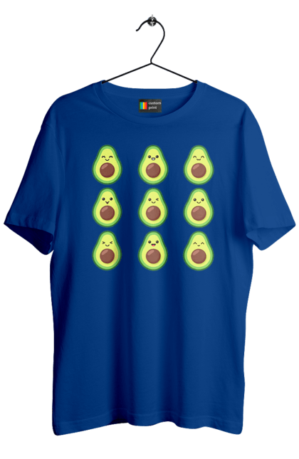 Футболка чоловіча з принтом "Настрій Авокадо". Авокадо, емоції, їжа. 2070702