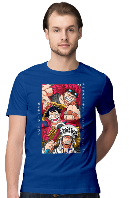 Футболка чоловіча з принтом "Ван Піс Луффі". Luffy, one piece, аніме, ван піс, великий куш, луффі, манга, монки де луффі, пірати. 2070702