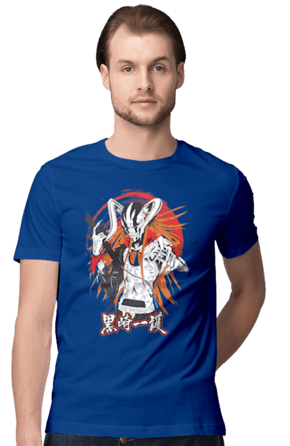 Men's t-shirt with prints Bleach Ichigo Kurosaki. Anime, bleach, ichigo, ichigo kurosaki, manga. 2070702