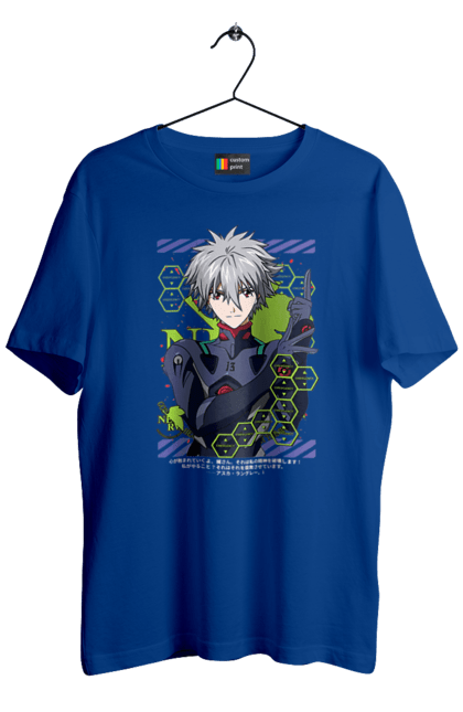 Men's t-shirt with prints Evangelion Kaworu. Anime, evangelion, eve, kaworu, kaworu nagisa, manga, neon genesis evangelion, nerve, tv series. 2070702