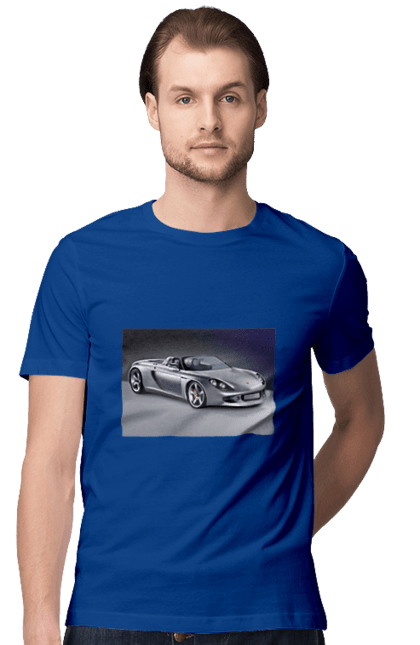 Футболка мужская с принтом Авто.2. Auto, color image, compartment, photo, sports car. 2070702