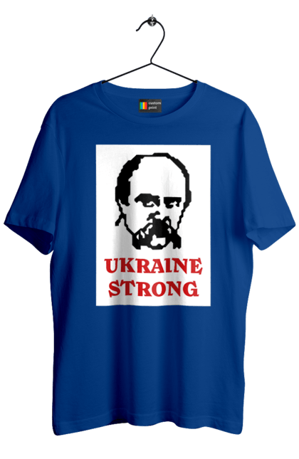 Футболка чоловіча з принтом "Тарас Шевченко". Бавовна, бавовнятко, війна, герб, доброго вечора, зсу, прапор україни, русский военный корабль, тарас шевченко, україна. 2070702