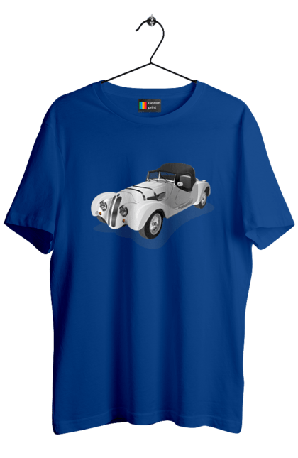 Футболка чоловіча з принтом "Автомобіль". Авто, автомобиль, класика, старовинна машина, старовинний. 2070702
