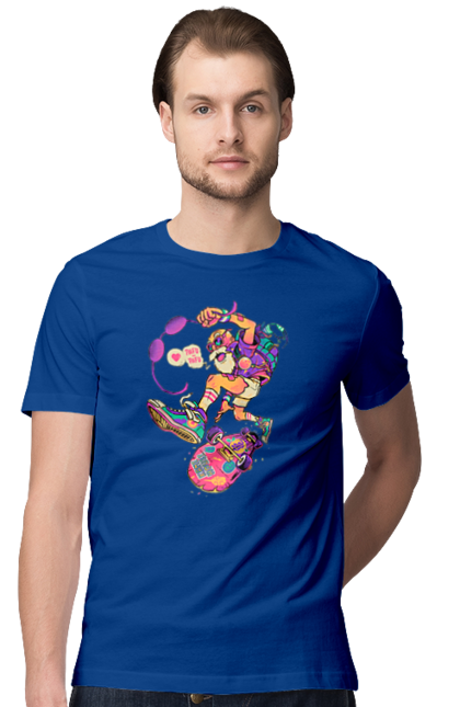 Футболка чоловіча з принтом "Дід на хвилі". Будь молодим, вогонь, ганяй, грай, дід та скейт, драйв, крутий дід, молодість у душі, спорт, старість. 2070702