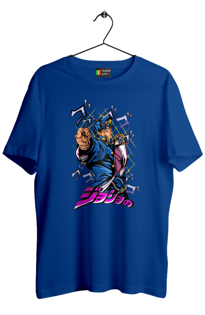 Men's t-shirt with prints JOJO Jotaro. Anime, jojo, jojo`s bizarre adventure, jojo’s bizarre adventure, jotaro, jotaro kujo, manga. 2070702