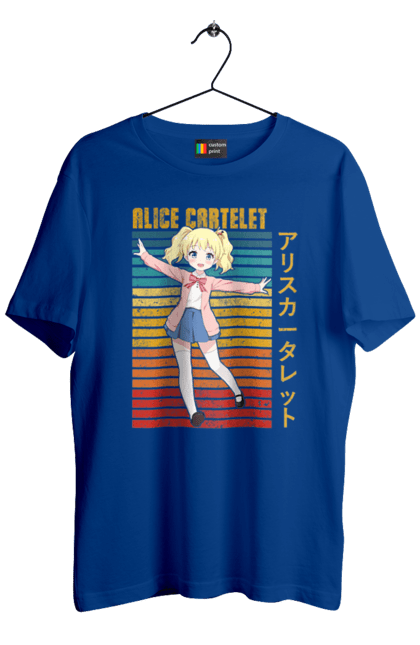 Men's t-shirt with prints Kiniro Mosaic Alice Cartelet. Alice, alice cartelet, anime, gold mosaic, kiniro mosaic, kinmoza, manga. 2070702