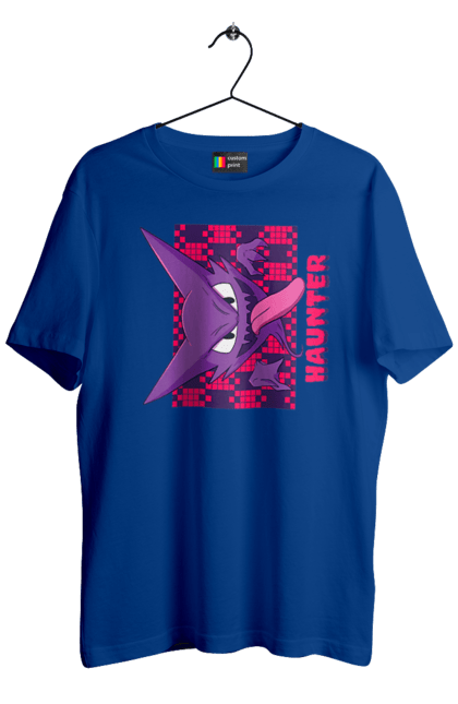 Men's t-shirt with prints Haunter. Anime, games, haunter, nintendo, pokemon, pokemon go. 2070702