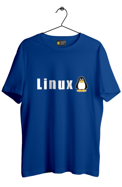 Футболка чоловіча з принтом "Linux". Linux, адміністратор, айті, айтішник, безкоштовна, безкоштовно, білий, вільна, доступність, комерційна, незалежність, операційна система, ос, пінгвін, програміст, програмне забезпечення, свобода, сервер, сисадмін, система, системний адміністратор, софт, текст. 2070702