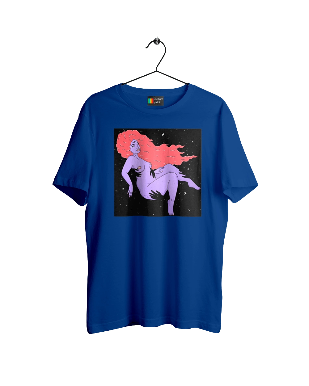 Фиолетовая Девушка В Черной Дыре