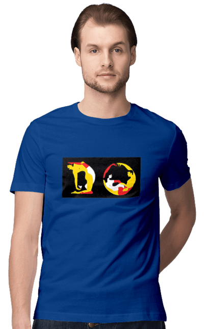 Футболка чоловіча з принтом "Розтяжка По Дорослому". Пози, розтяжка. 2070702