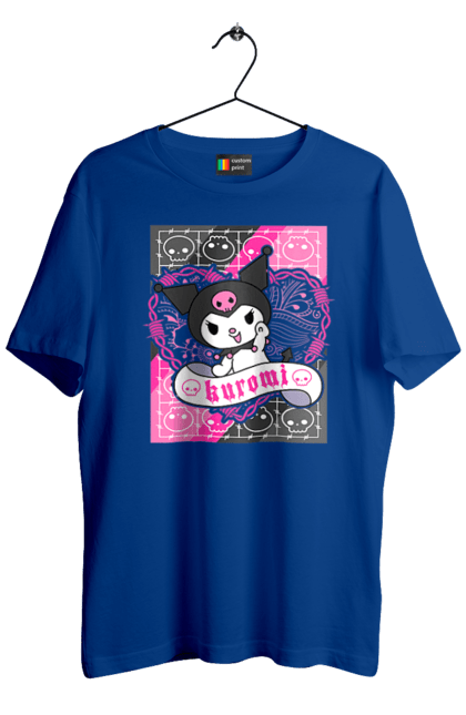 Men's t-shirt with prints Hello Kitty Kuromi. Anime, character, hello kitty, kuromi, my melody, sanrio. 2070702