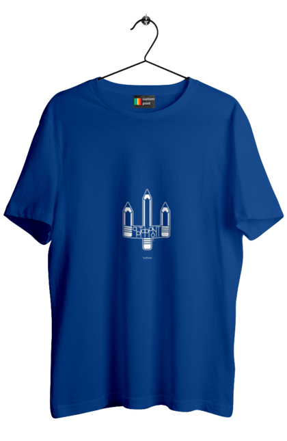 Футболка чоловіча з принтом "Артфронт білий моноцвіт". Sarabeevart, день незалежності, друк, купити, патріотична, україна, фронт. 2070702