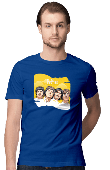 Men's t-shirt with prints The Beatles. Beatles, george harrison, john lennon, liverpool four, music, paul mccartney, ringo starr. 2070702