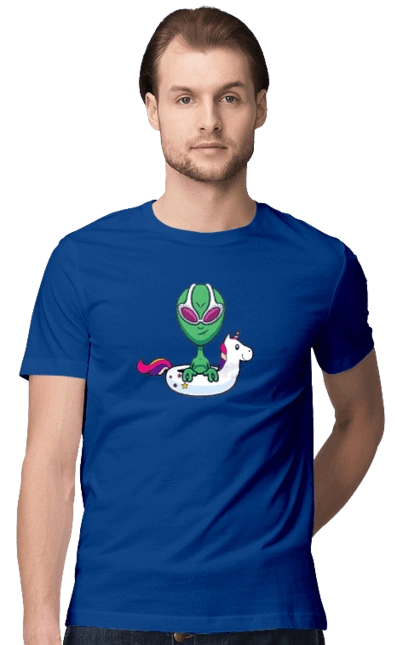 Alien Floats In A Circle