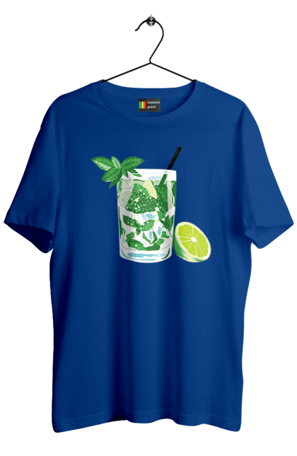Футболка чоловіча з принтом "Напій Мохіто І Лимон". Лимон, мохіто, напій. 2070702