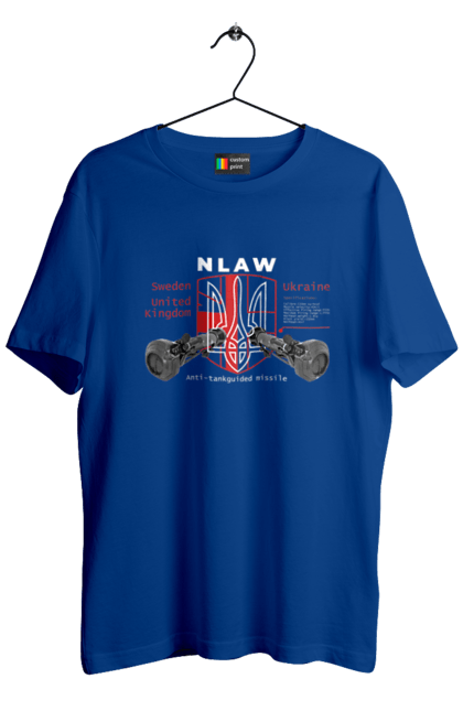 Футболка чоловіча з принтом "NLAW". Caesar, himars, nlaw, patriot, weapon, zaluzhny. 2070702